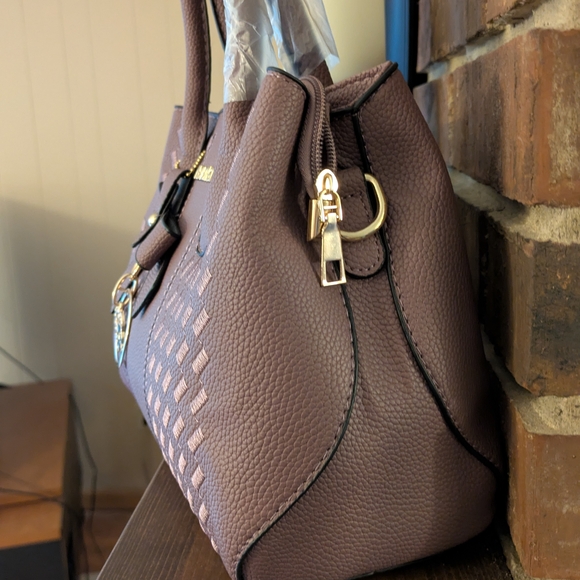 Nevenka Muted Plum Satchel/Crossbody w Charm NWOT - Picture 6 of 9